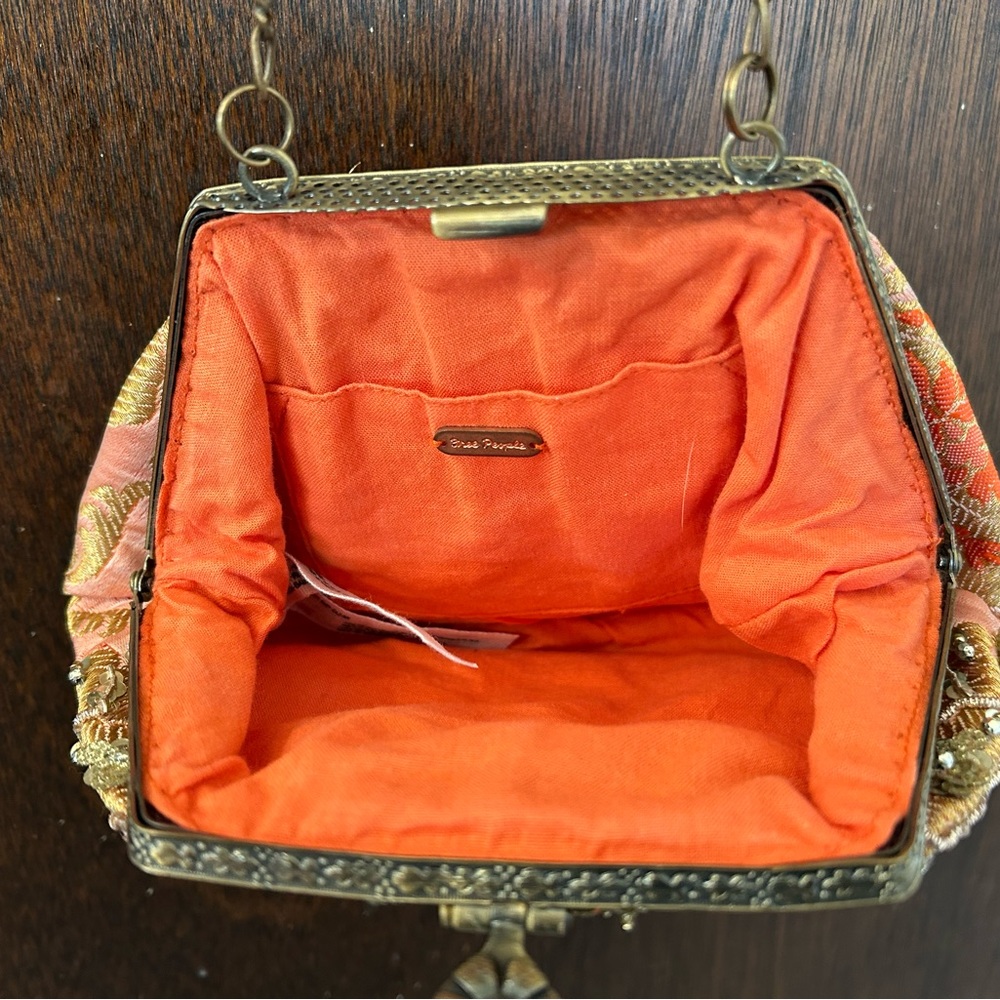 Free People Embroidered Pink Clutch Bag - Picture 3 of 4